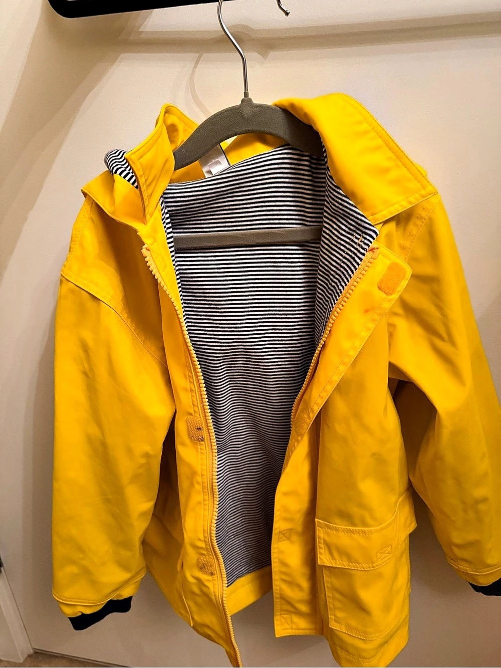 Petit Bateau Kids Iconic Raincoat Yellow & Black 116cm